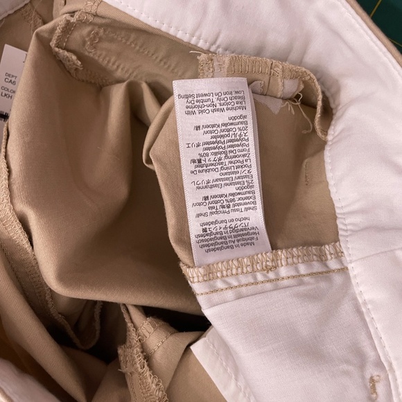 NWT!! J. CREW Factory 9” Frankie Bermuda Chino Shorts Light Khaki Preppy Size 6 - Picture 15 of 16